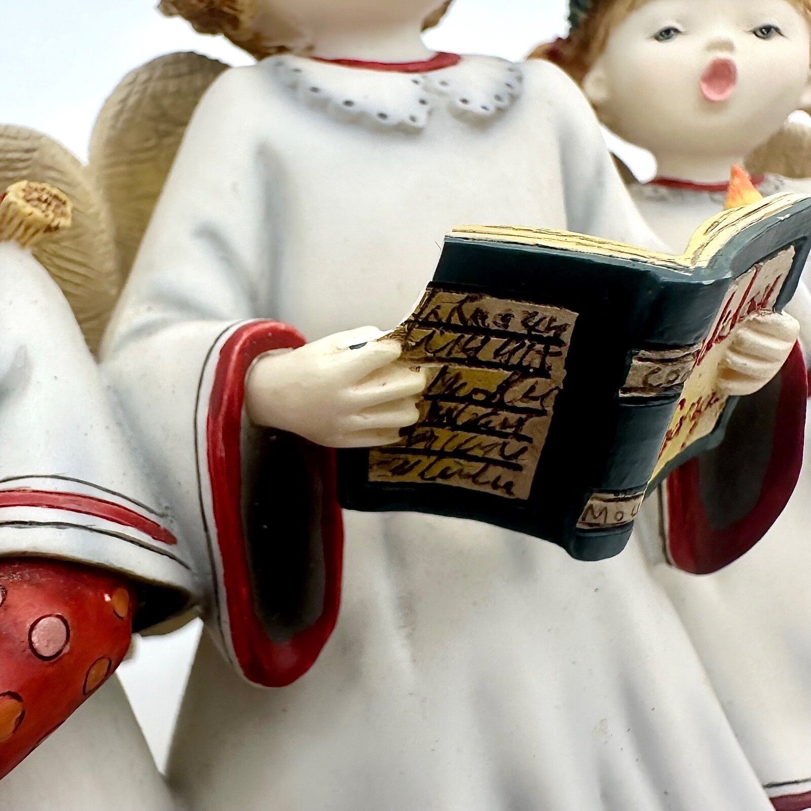 Vtg Choir of Angels 1st ed Figurine Lang & Wise Sherry Buck Baldwin Christmas