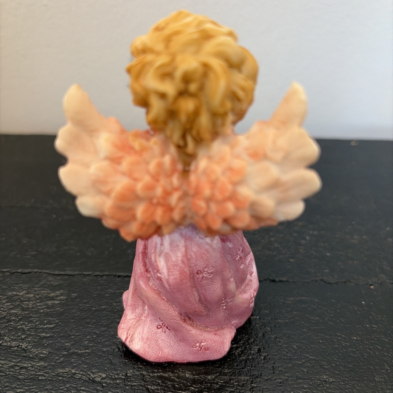 Vintage Ceramic Angel Fairy Figurine Carrying A Lantern Approx 3.5” Tall