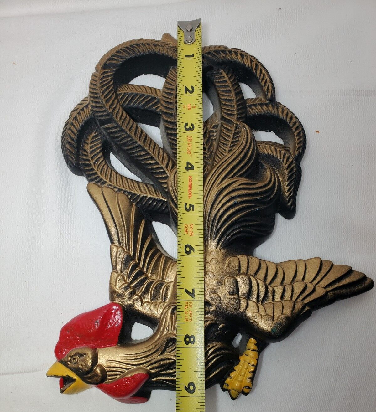 VINTAGE MILLER STUDIO CHALKWARE BIRDS Rooster WALL PLAQUE SET 1965