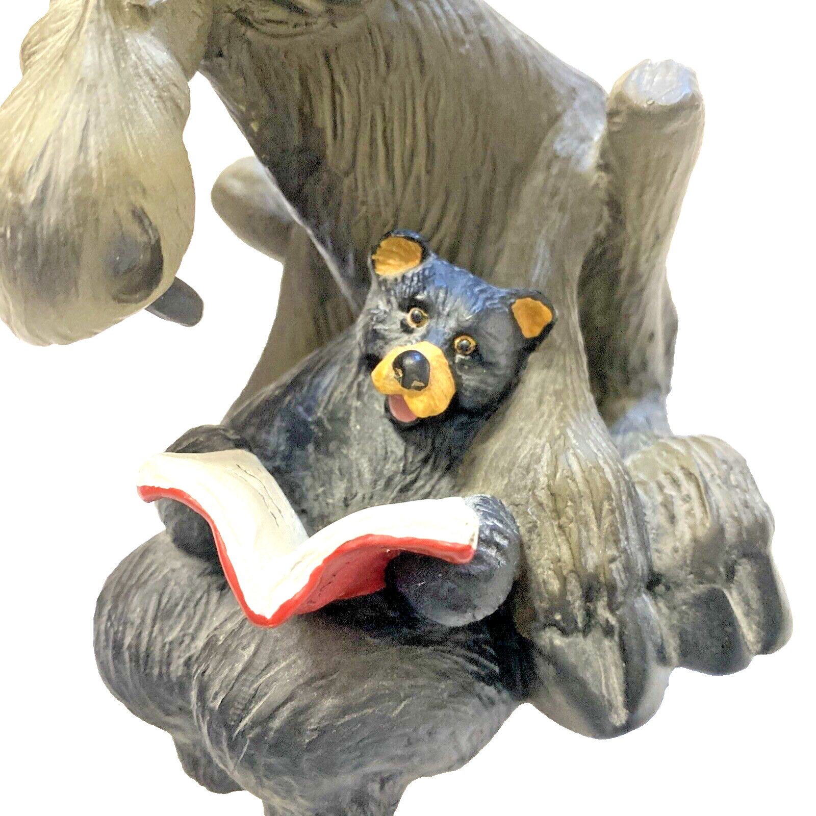 Vintage Bear Foot Moose & Big Sky Carvers to Amuse Cabin 6.2″T Figurine