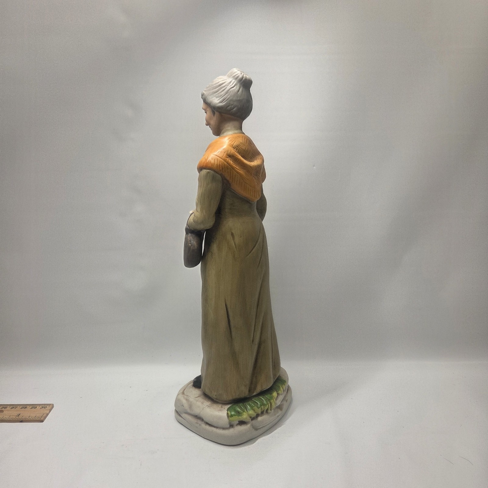 Vintage Grandmother Statue with Puppy 13″