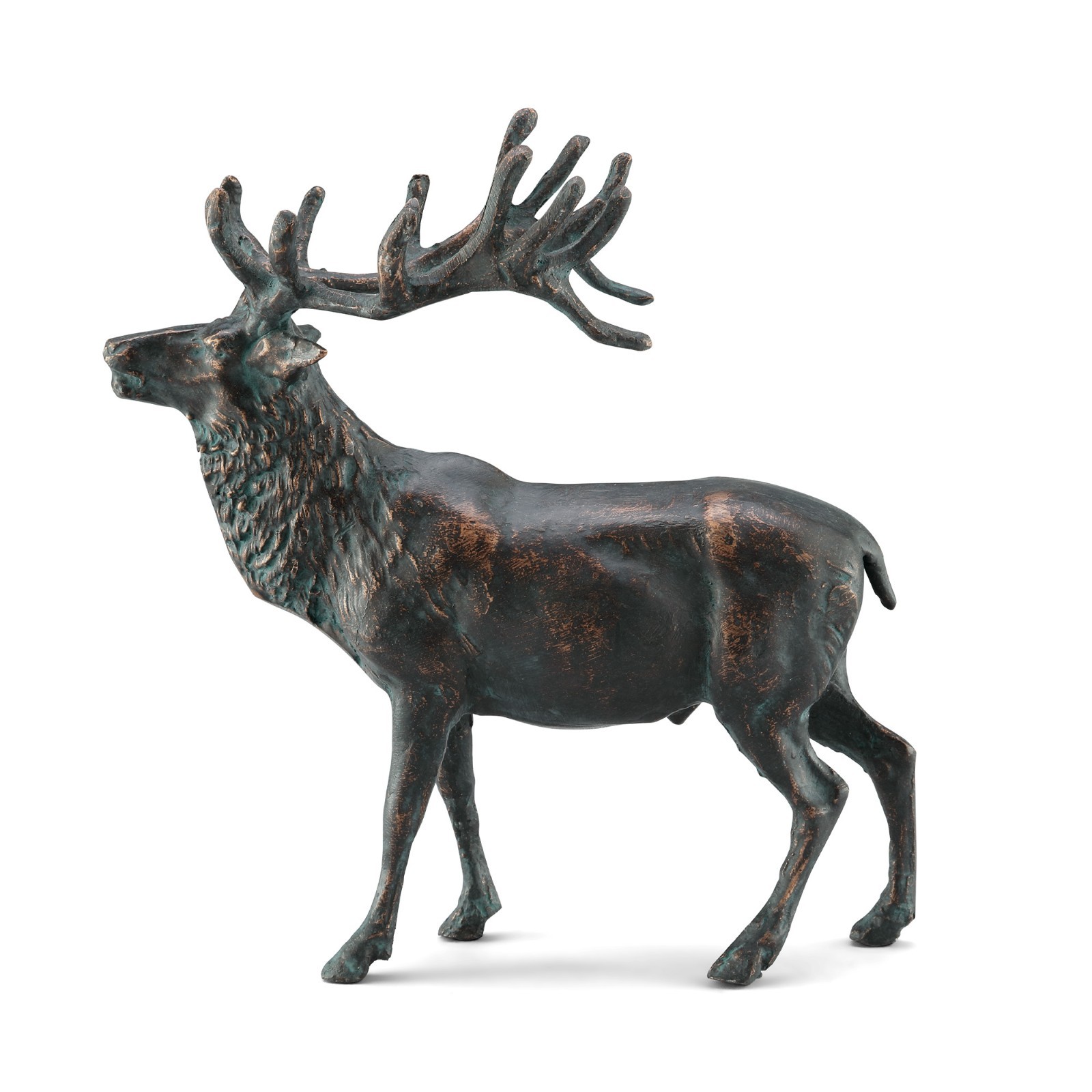 Elegant Elk Garden Sculpture Aluminum Figurine Home Decorative Collectible
