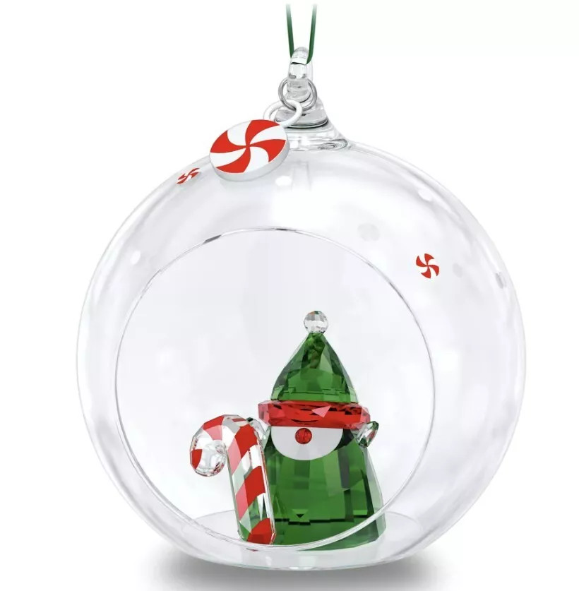 Swarovski Holiday Cheers Santa’s Elf Ball Ornament MIB #5596383