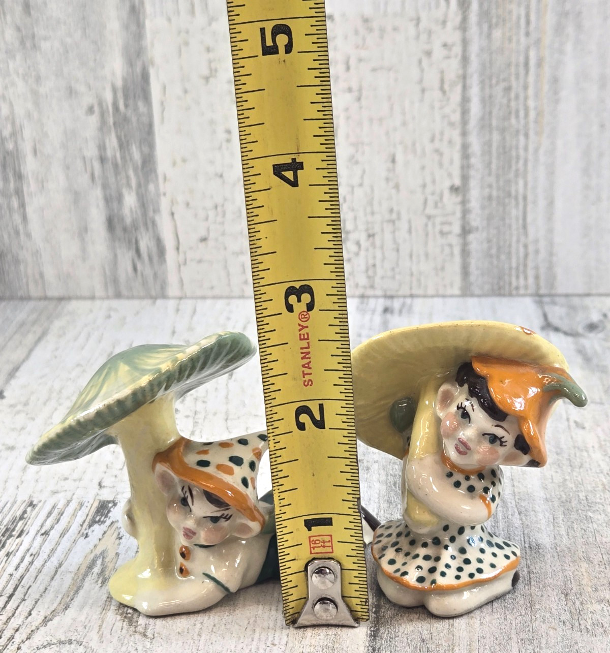 Betty Harrington Piquant Pixies Elves Sitting Under Mushrooms Ceramic Art Studio
