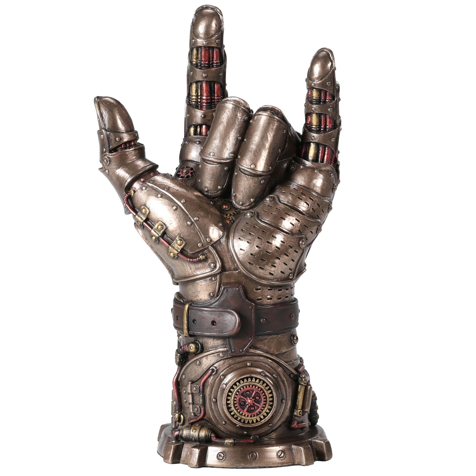 Veronese Design 9 1/2 Inch Steampunk Gauntlet of Love Resin SculpturE
