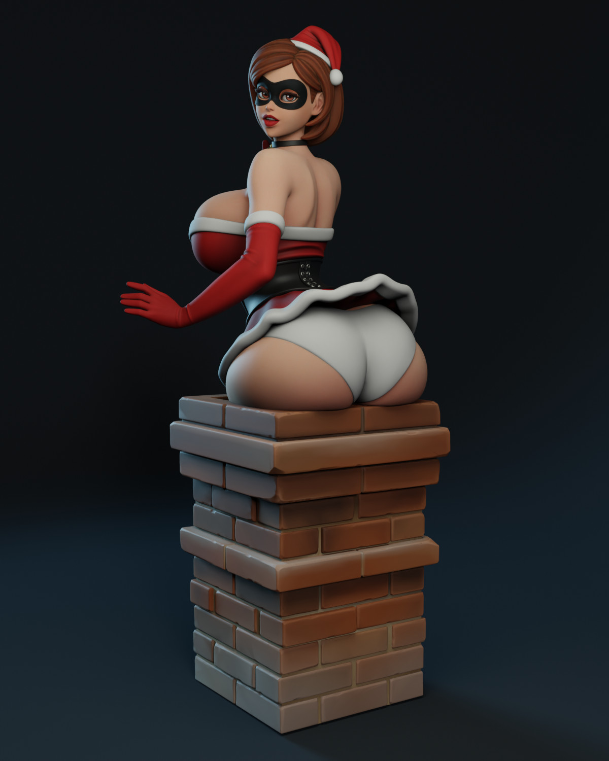 Texelion Santa Pin Up Jessica Rabbit, Velma, 2B, Elastagirl Unassembled 30 CM