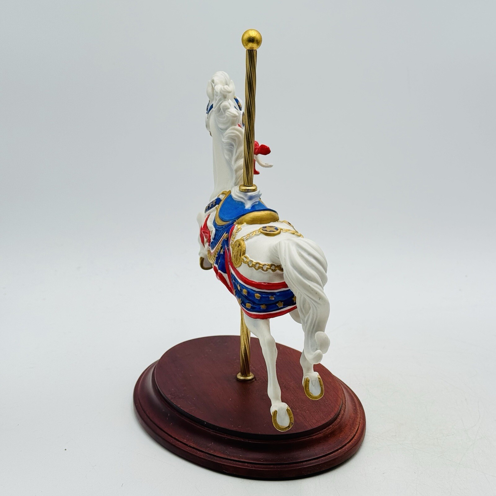 Franklin Mint American Glory Patriotic Carousel Horse Patriotic Independence Day