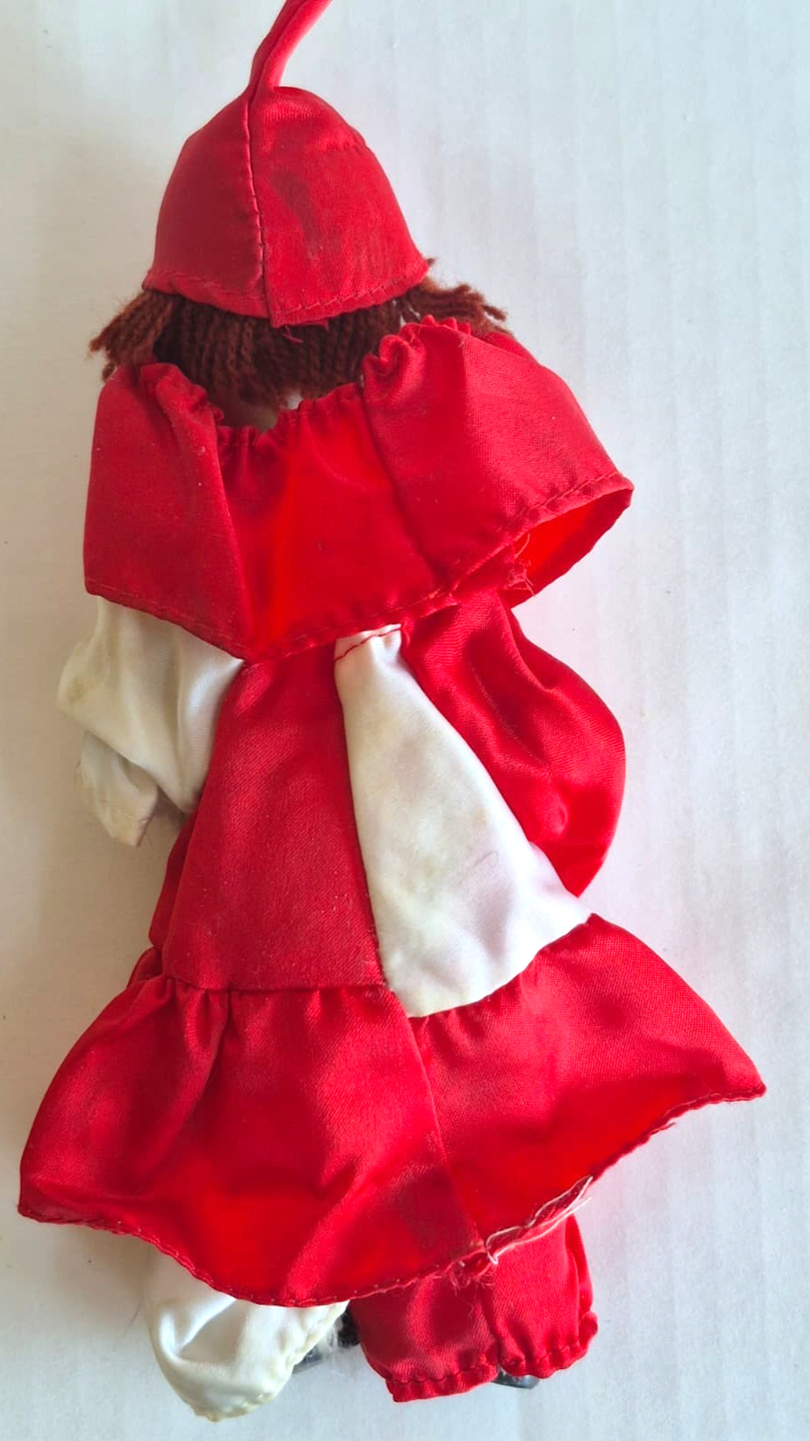 Lot 4 Vintage Porcelain Clown Dolls Fabric Costume Junk Drawer Collectible