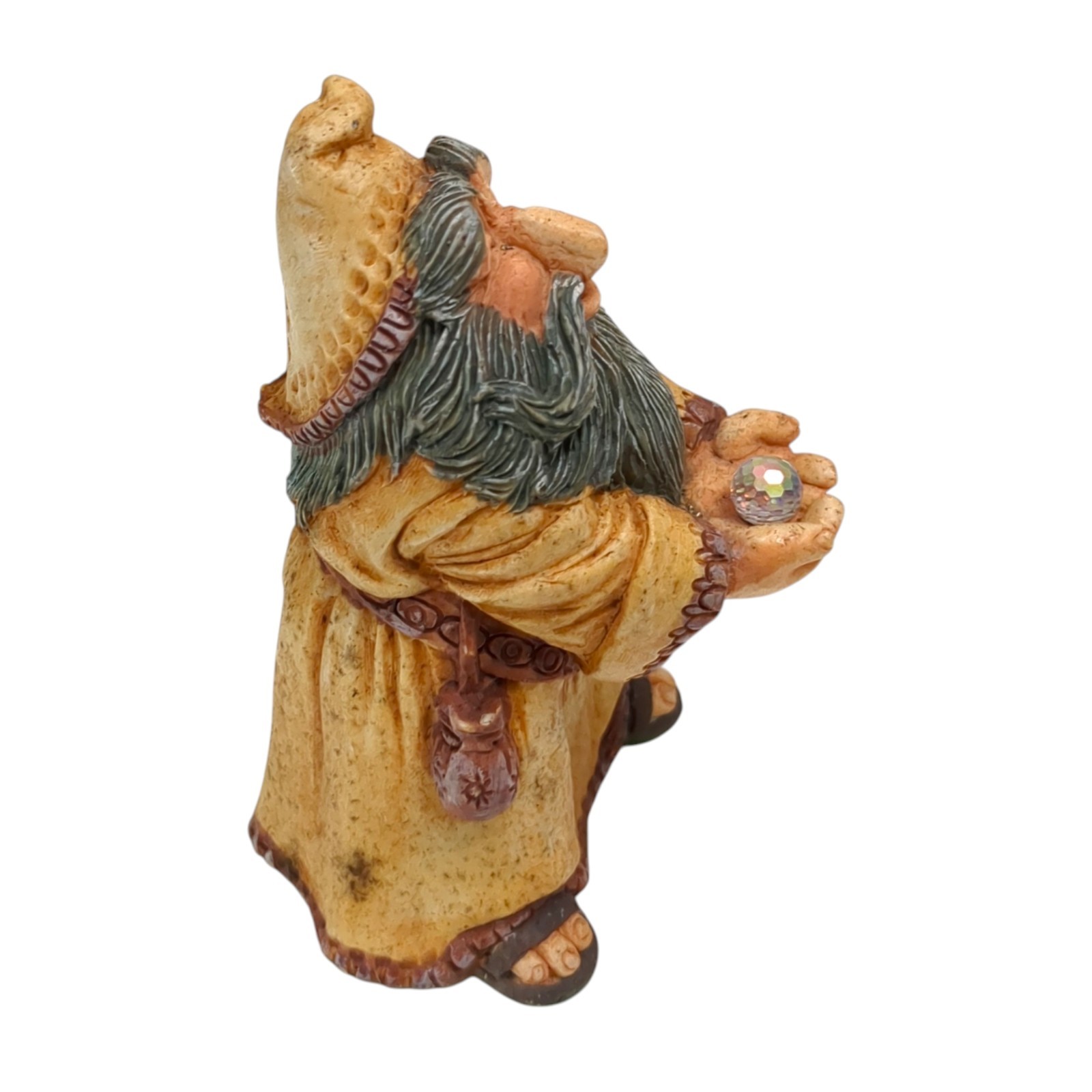 Vintage World of Krystonia TURFEN The Wizard w/ Color Changing Crystal England