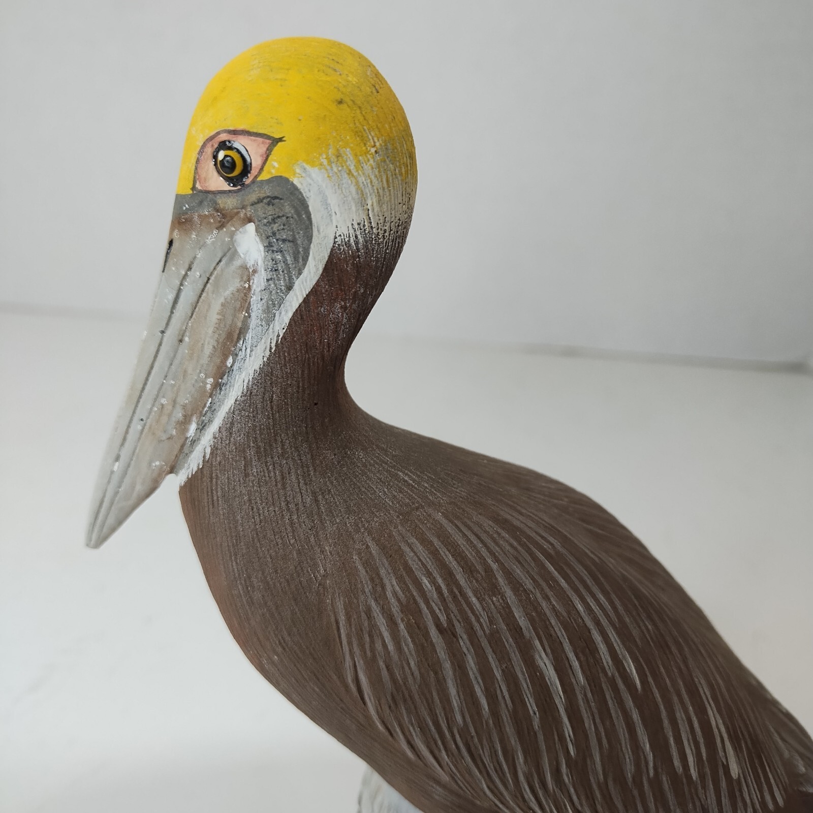 Pelican Craft-Tex Signed 1986 Resin Hand painted Nautical Bird Vintage Sealife
