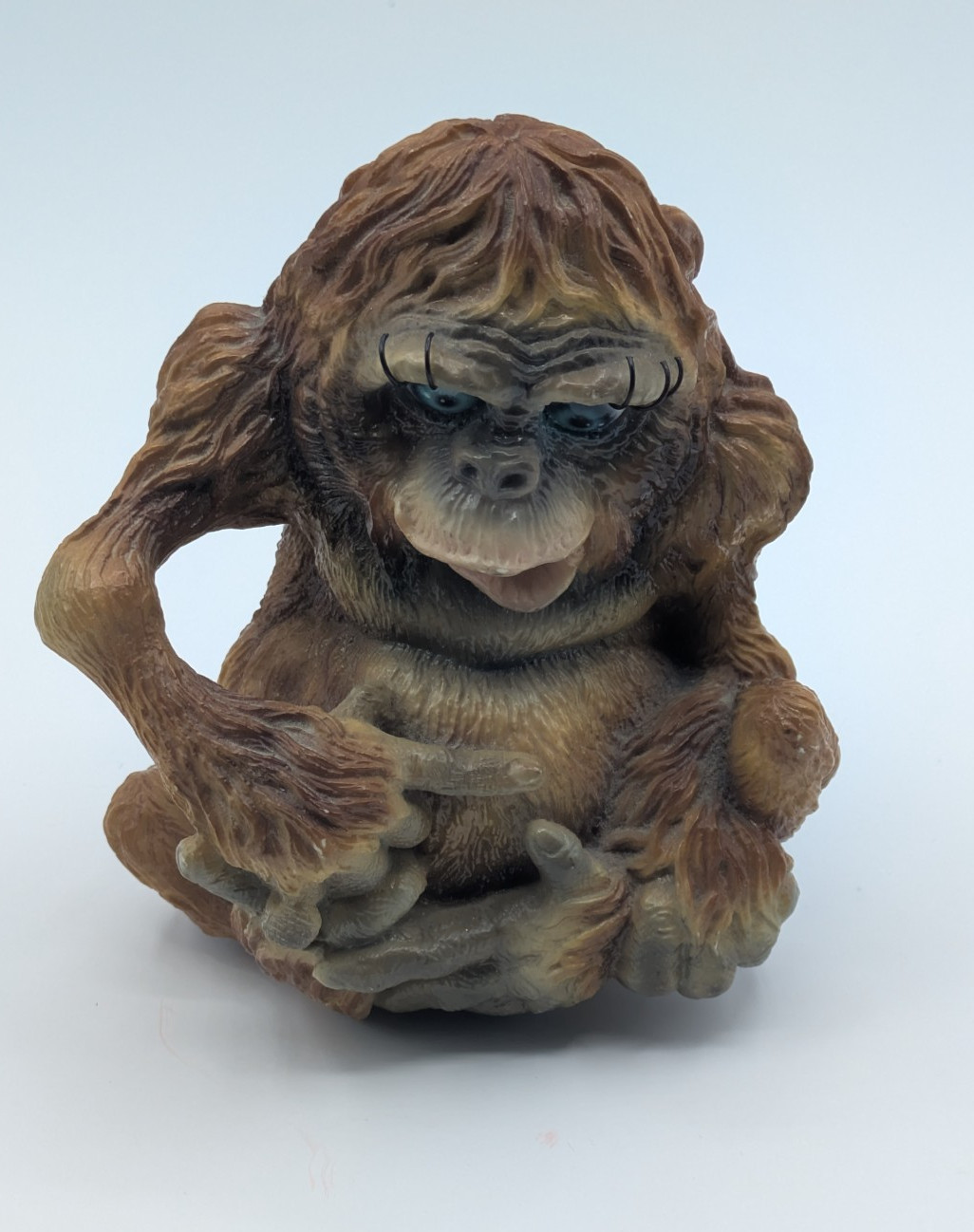 Vintage 1993 Daniel De La Cruz Signed Artsy Orangutan Animaloon Figurine