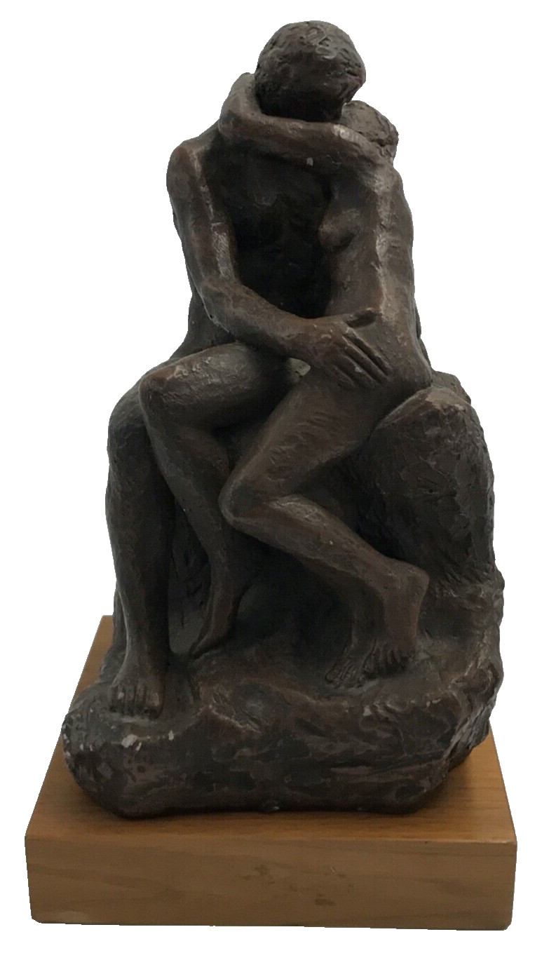 Vintage Austin Productions Reproduction Of Rodin’s The Kiss Sculpture 11.5″