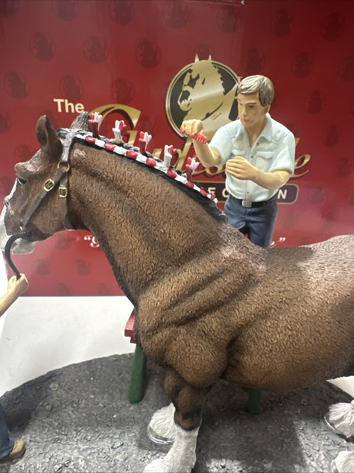 The Clydesdale Collection Anheuser-Busch, Inc. “Braiding For Parade” Figurine