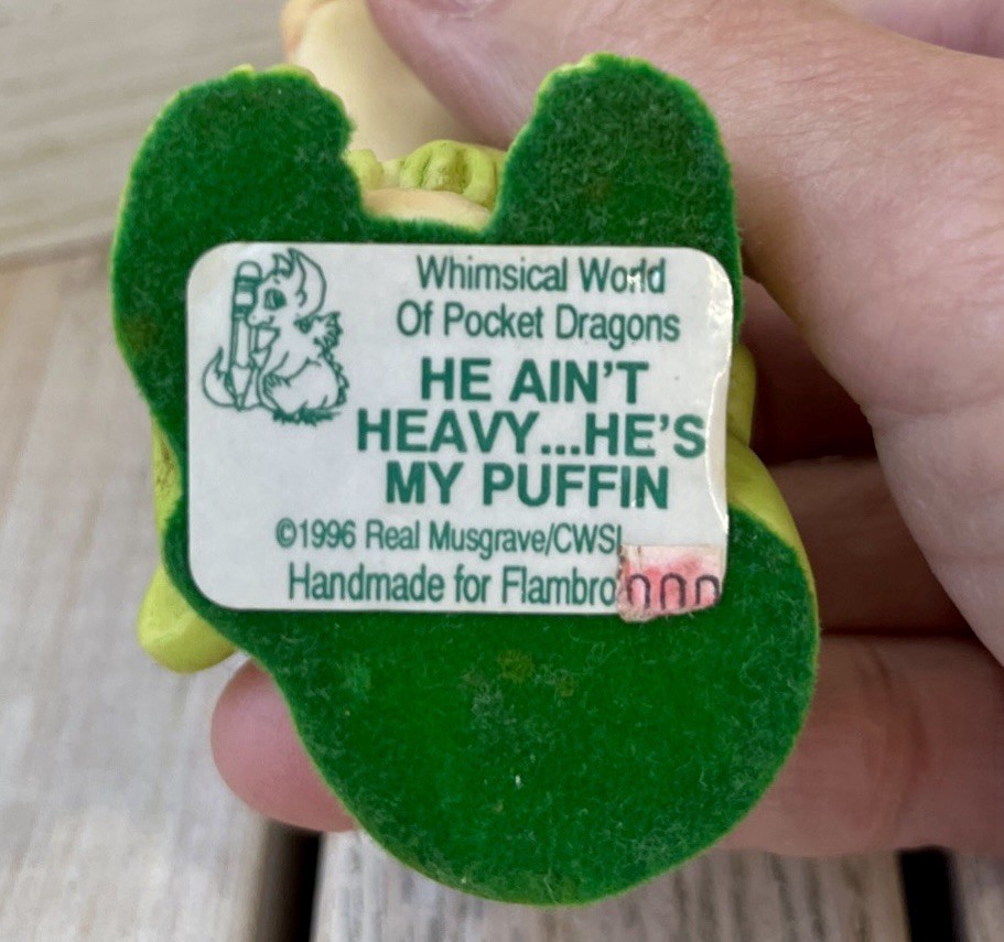 Whimsical World of Pocket Dragons “He Ain’t Heavy He’s My Puffin” 90’s
