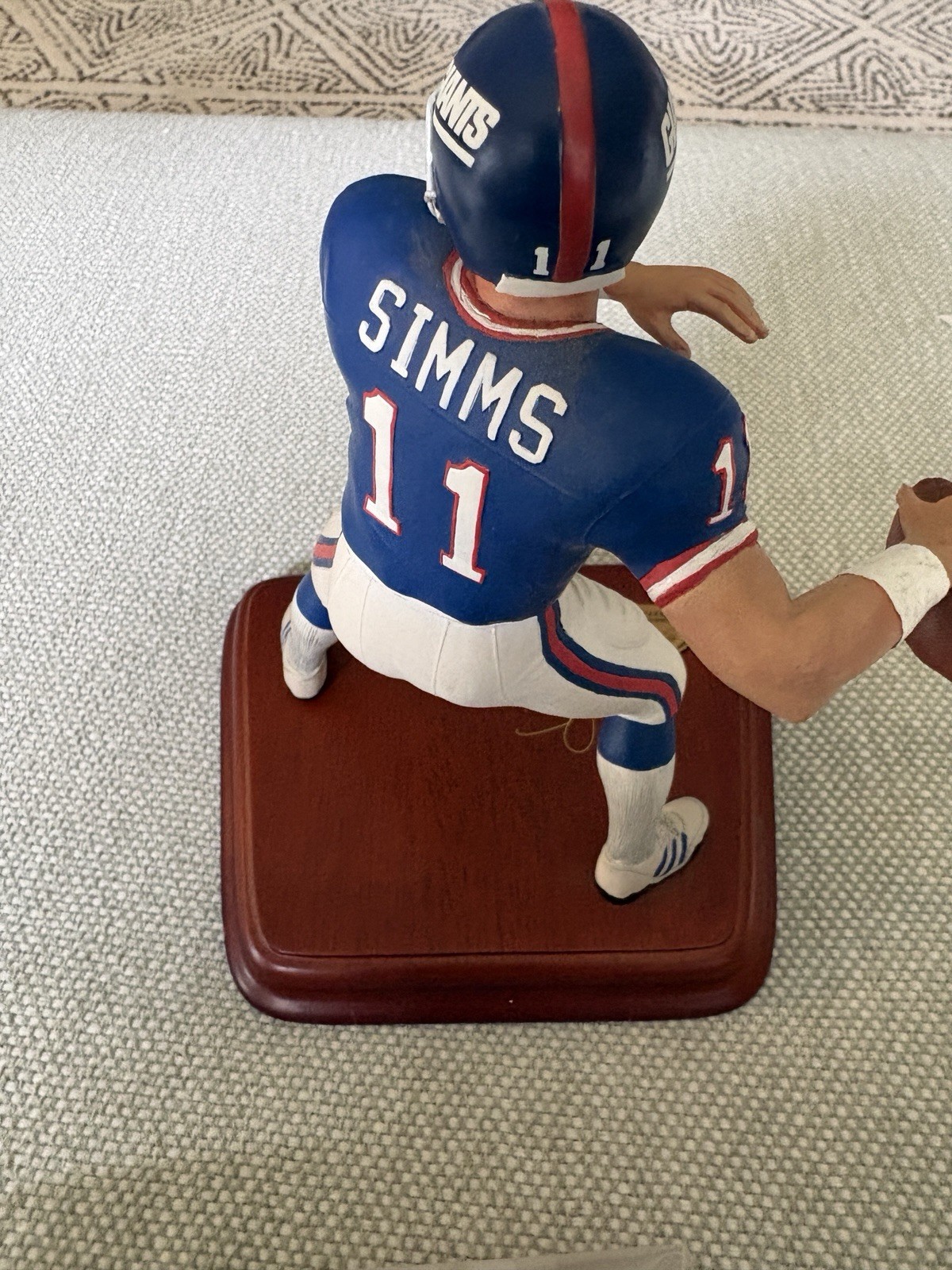 Phil Simms Danbury Mint New York Giants Statue Figure COA NFL Football All Star