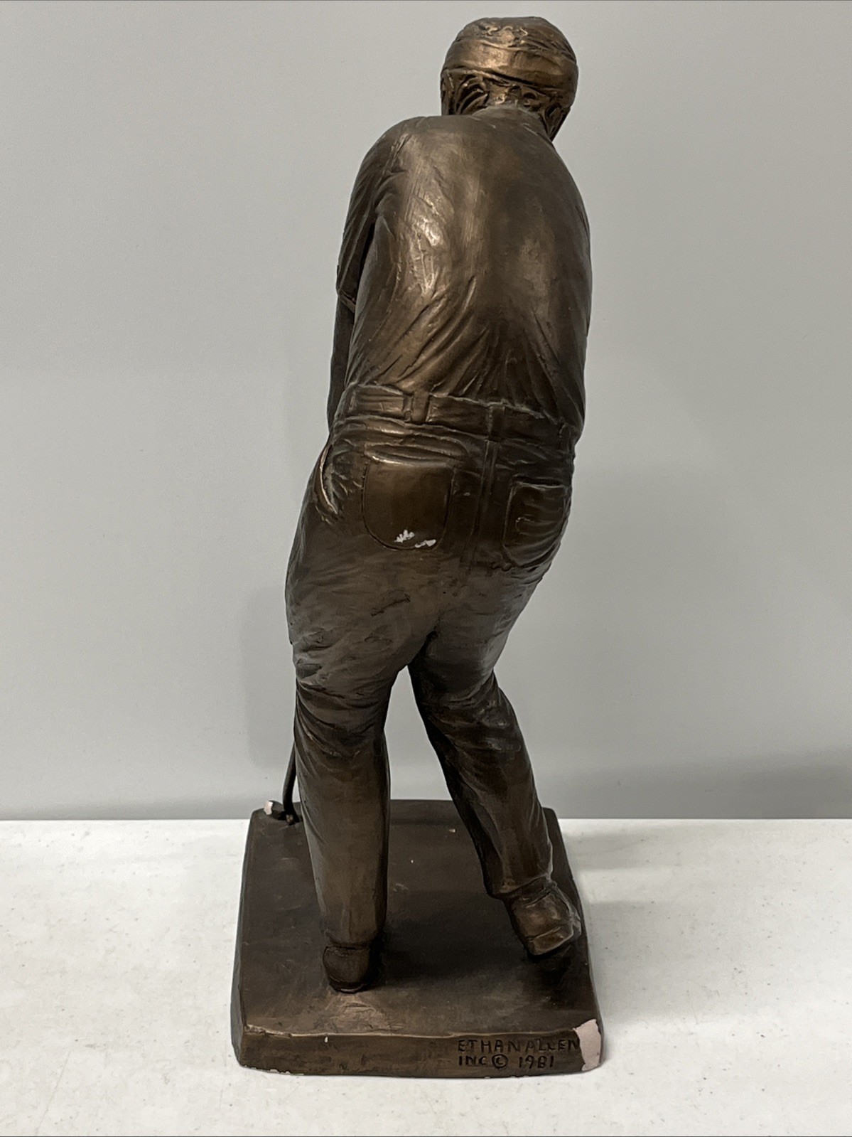 Ethan Allen Inc.1981 Golfer Figurine 15.5”
