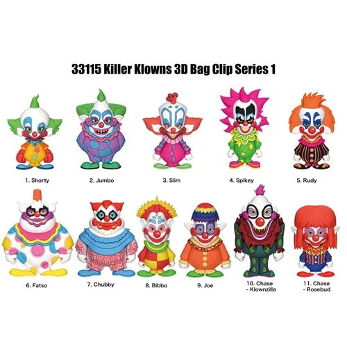 Monogram Killer Klowns From Outer Space Series 1 3D Foam Bag Clip (Sealed)