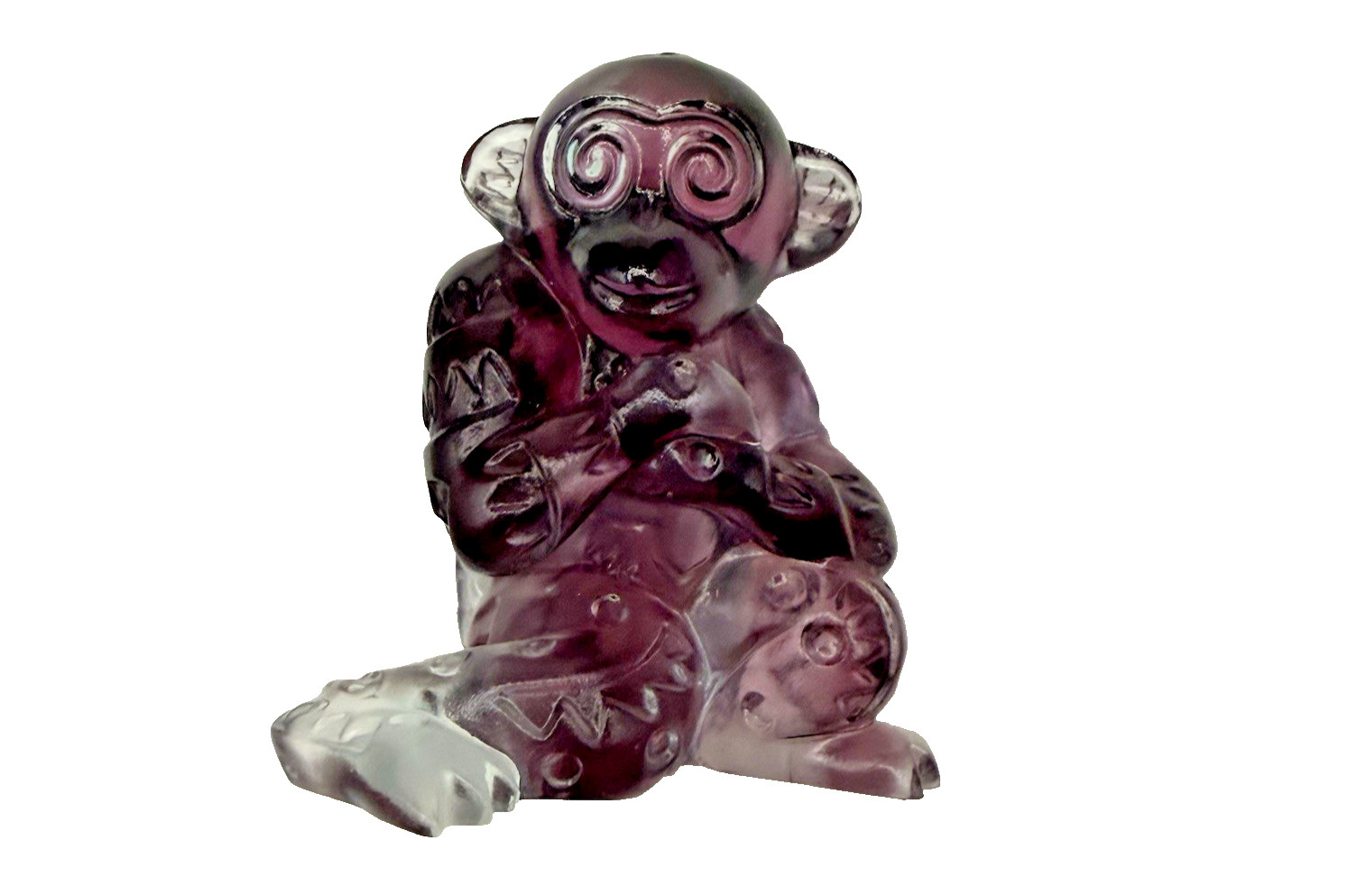 Liuligongfang Sign of Zodiac Little Monkey Signed Limited Edition Glass Figurine