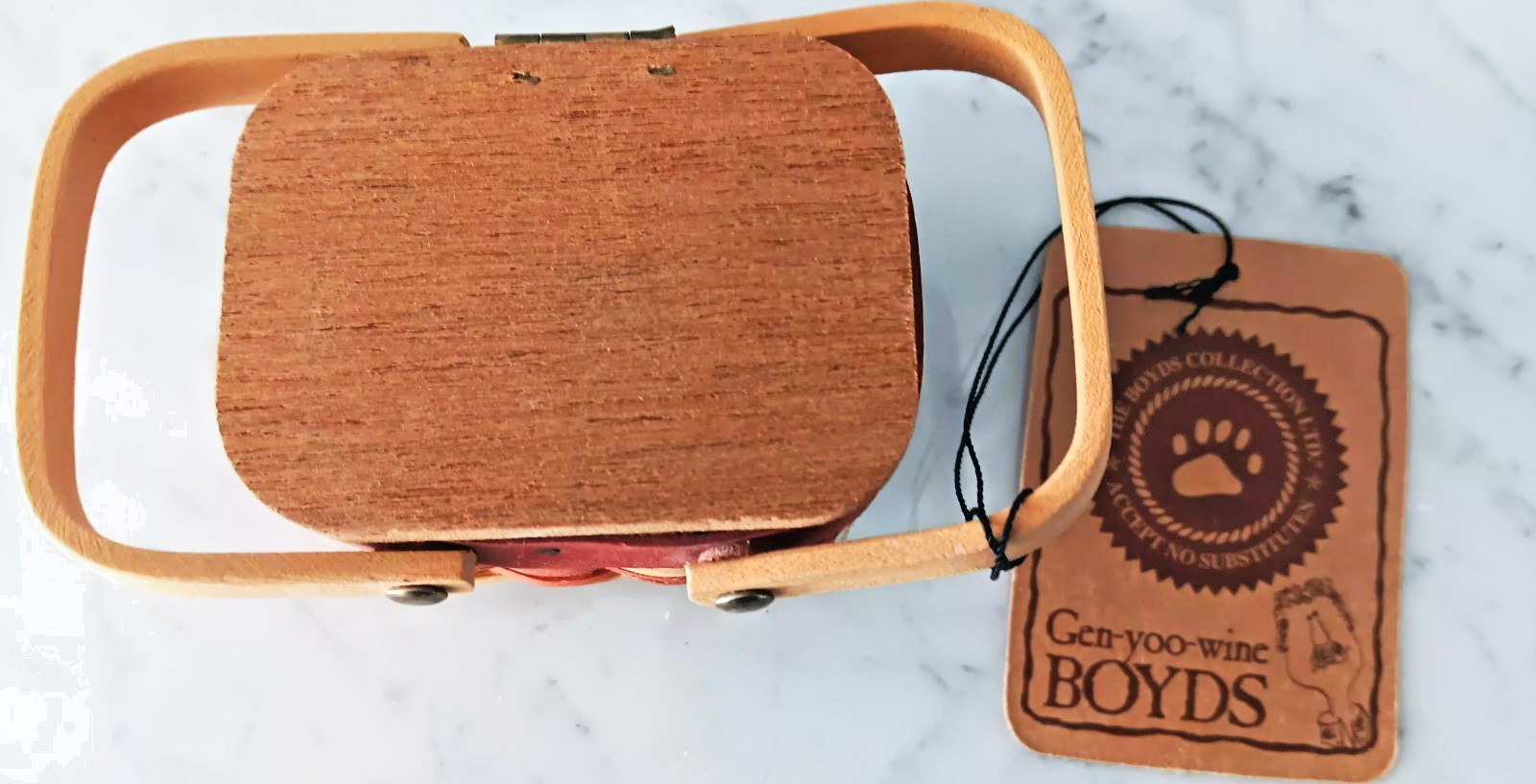 NEW Boyds Bears Auntie Em’s Mini Picnic Basket WITH TAGS