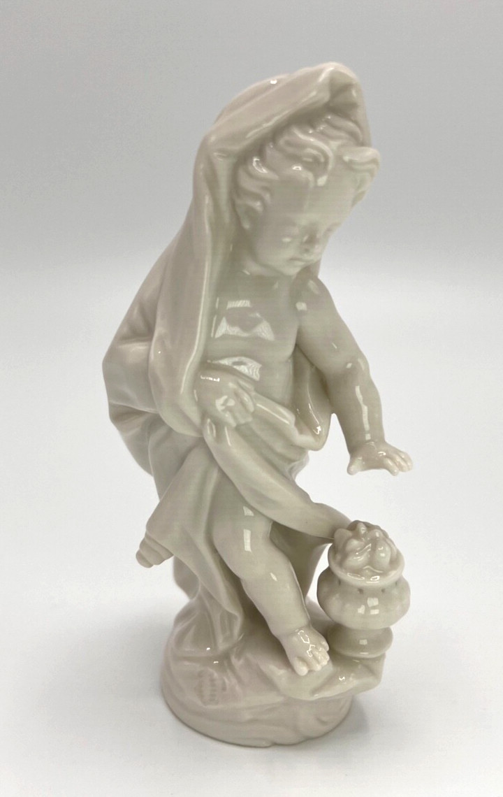 1949 Nymphenburg Four Seasons WINTER 5 inch Putti, Porcelain Figure Germany