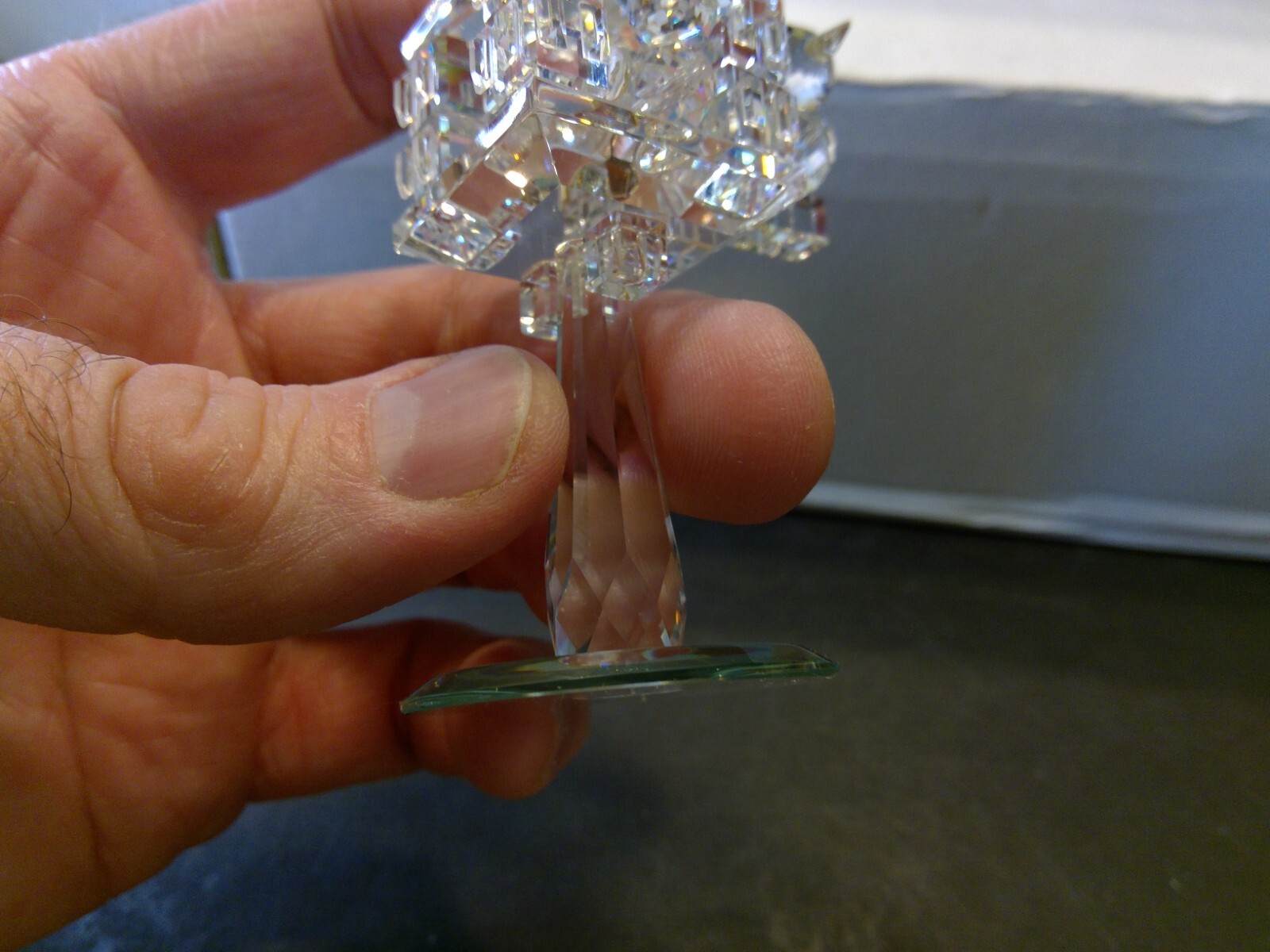 Crystal Symphony Austrian Lead Crystal Bird House Figurine