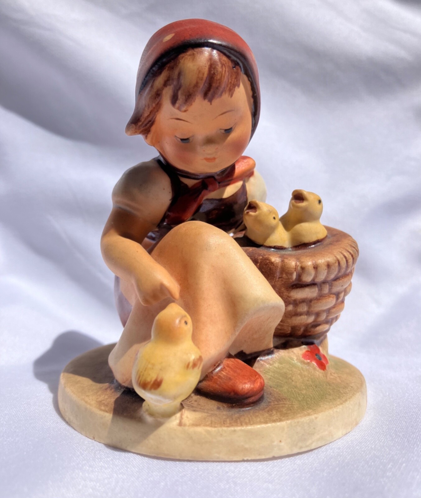 Vintage Hummel Figurine – Chick Girl – 57/0 – Approx. 3.5” Tall – TMK 1 (A)