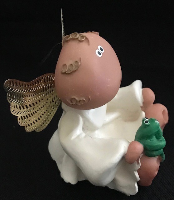 RARE! 2001 KIRK’S CRITTERS FOR RUSS ANGEL CHEEKS MINI CHERUB POLYCLAY FIGURINES