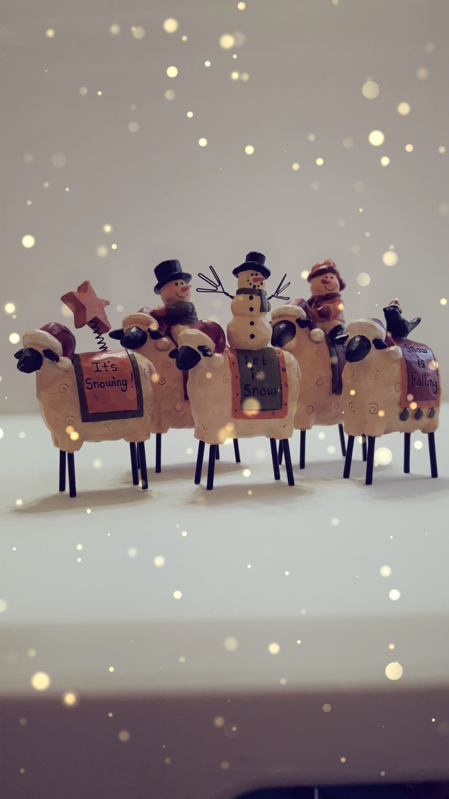 Blossom Bucket Sheep/Snowmen Retired 2009 Lot of 5 Boston Road By Barbara Lloyd