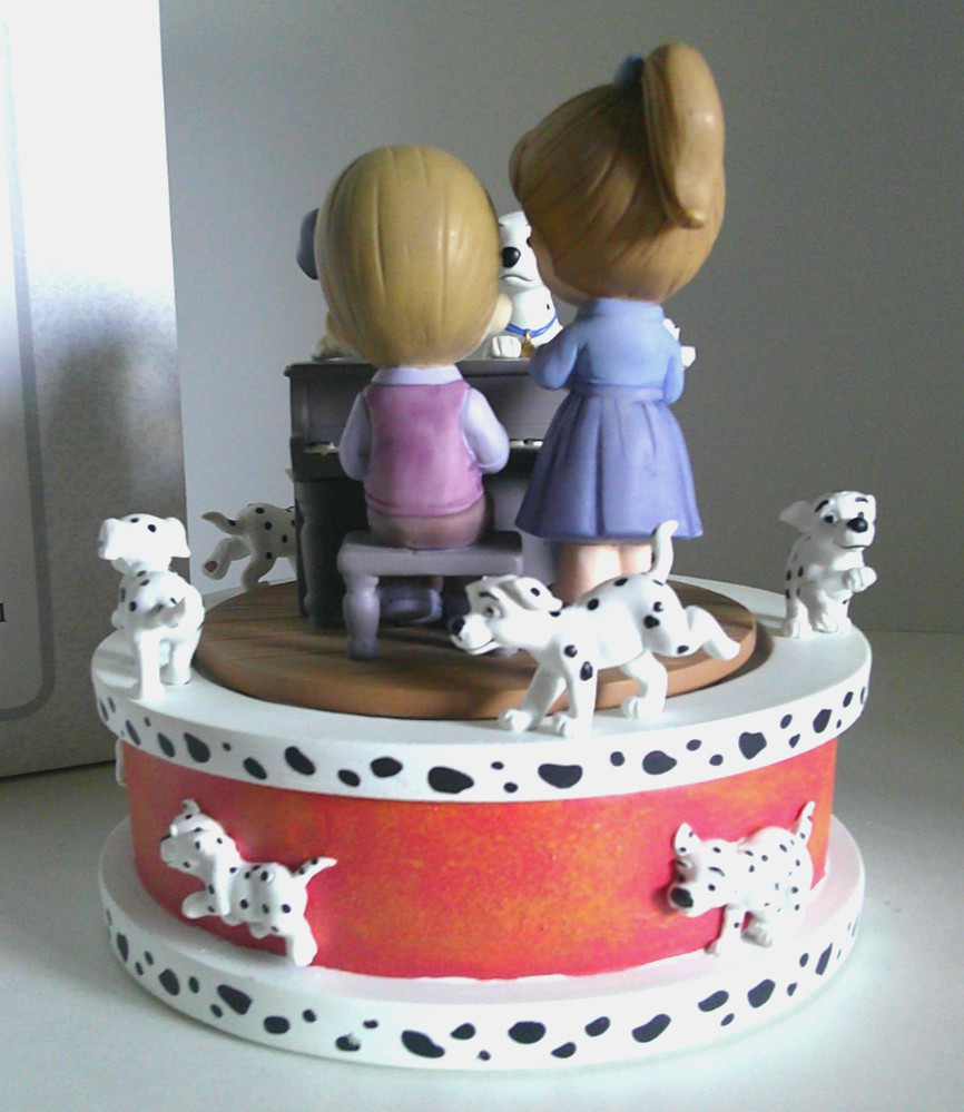 PRECIOUS MOMENTS “101 Dalmations Rotating Musical” – #172058 – Disney Showcase