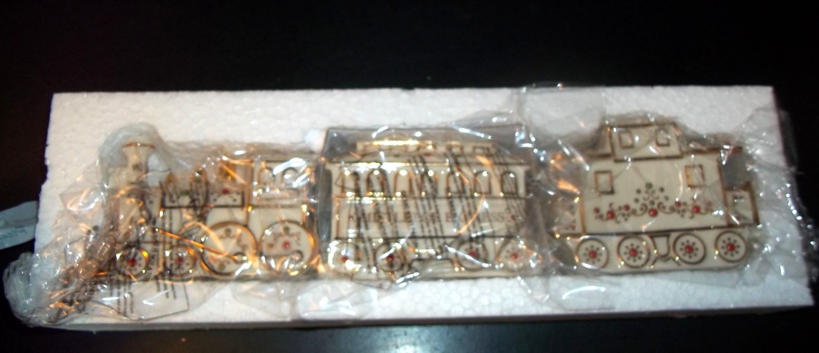 Lenox Mistletoe Park TRAIN S/3 New In Box 2008 🚂🚂🚂