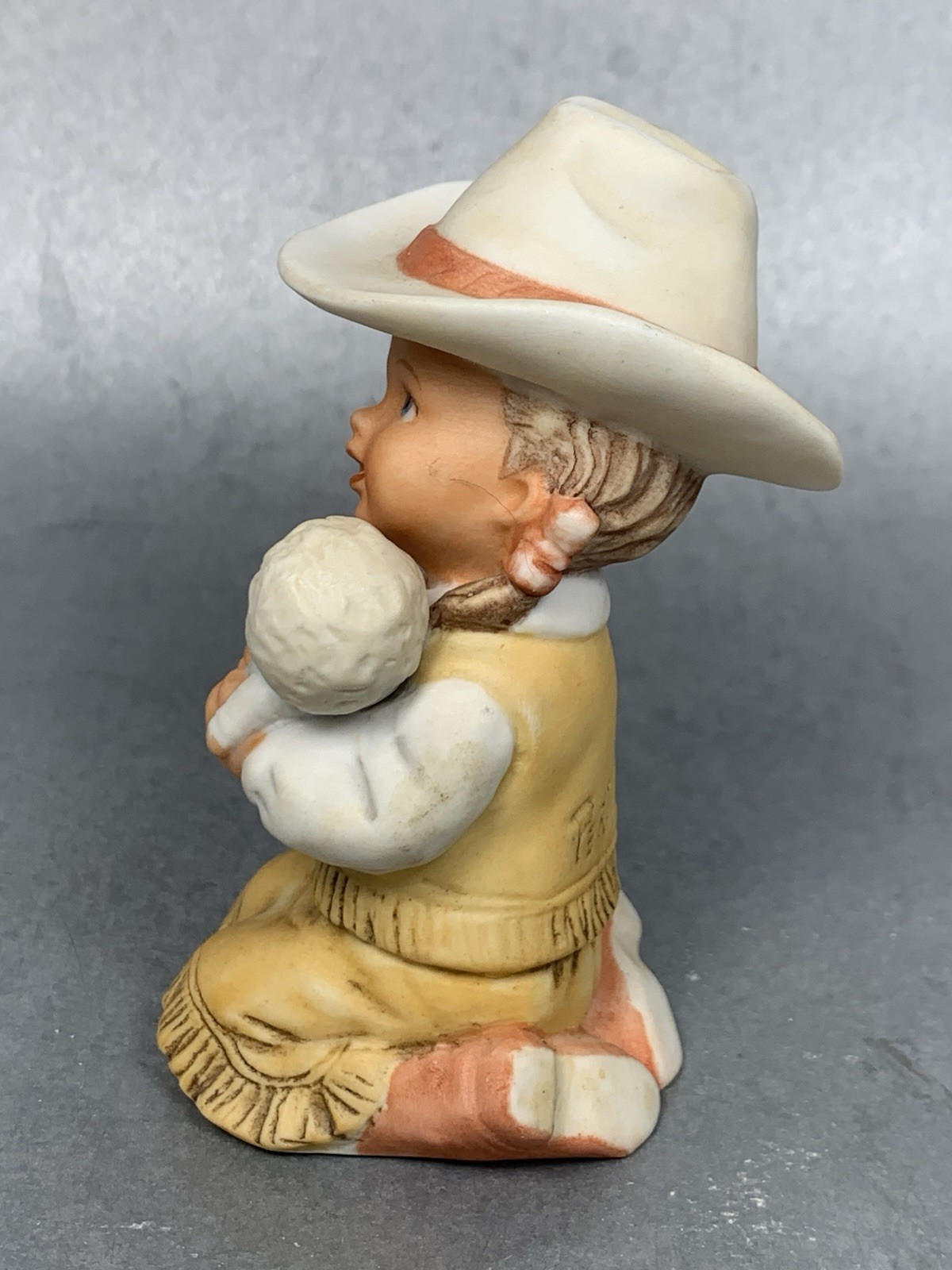 Perillo Collector Club Membership Piece Cowgirl With Doll Artaffects Vintage 86