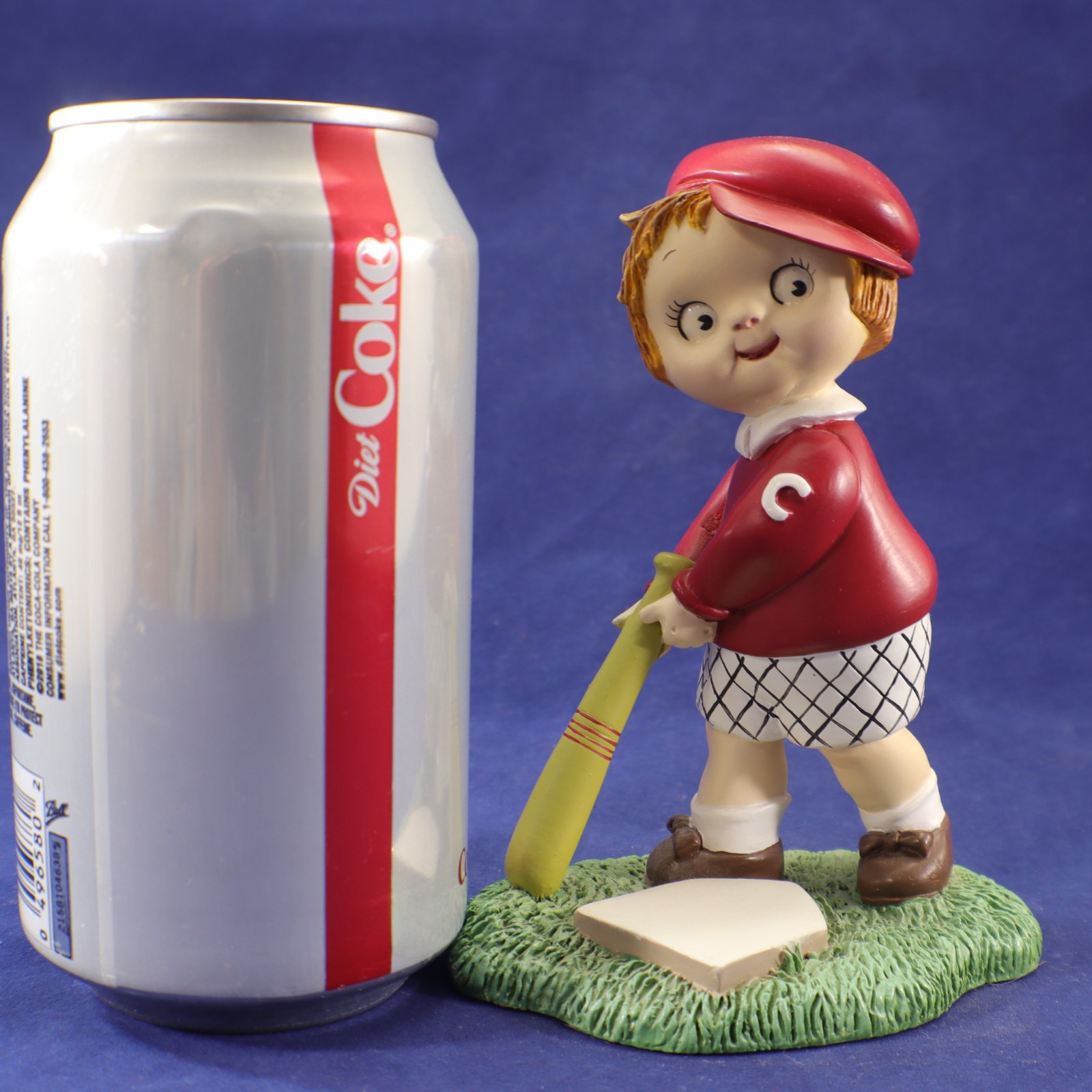 Campbells Kids Figurine LITTLE SLUGGER Baseball Danbury Mint 1996 Vintage