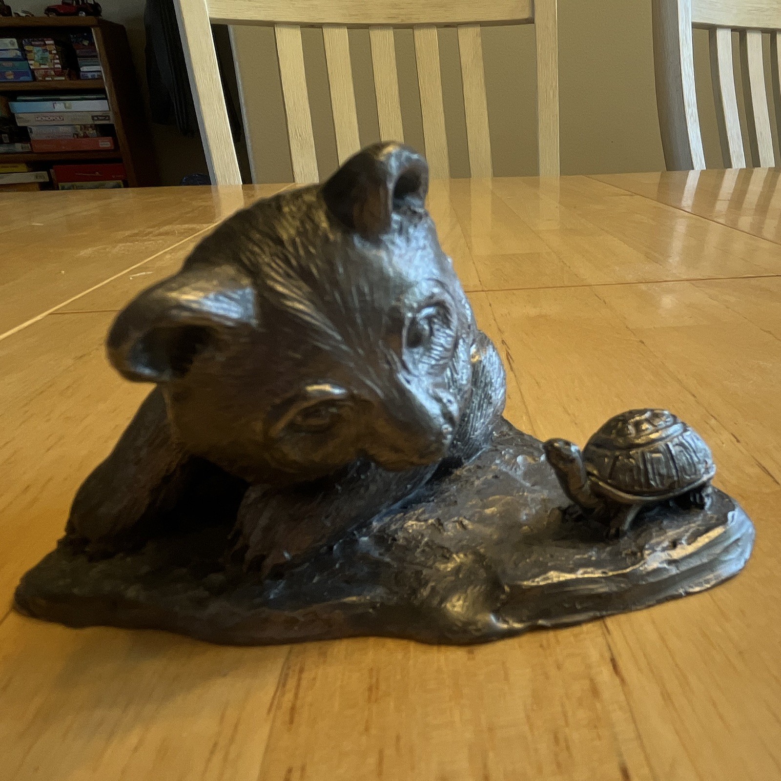 Michael Ricker Pewter Baby Animals Louis & Betty Bear 1992 LE Signed Figurine