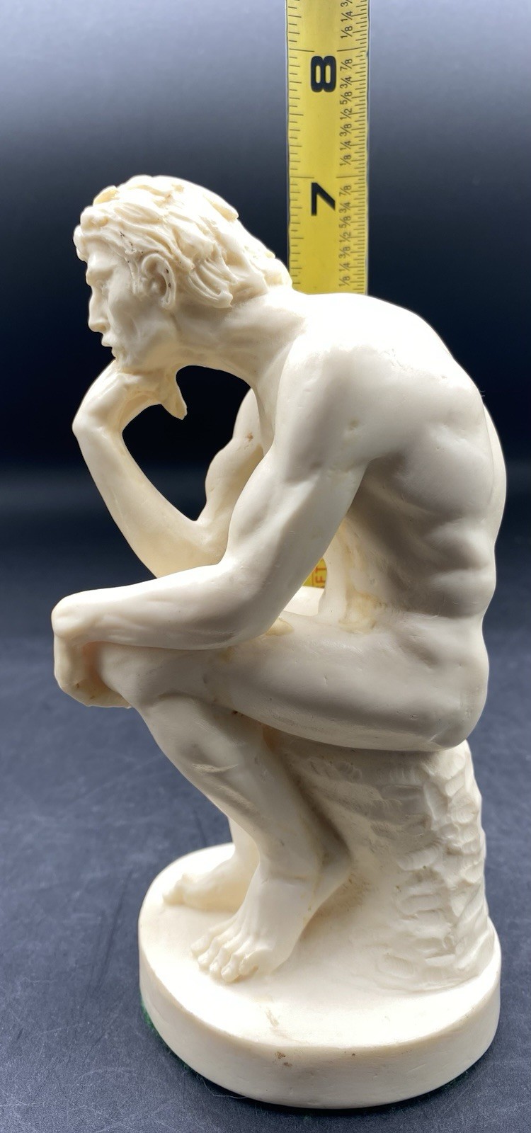 Vintage A. Santini “Thinking Man” Resin Figure 6 3/4″