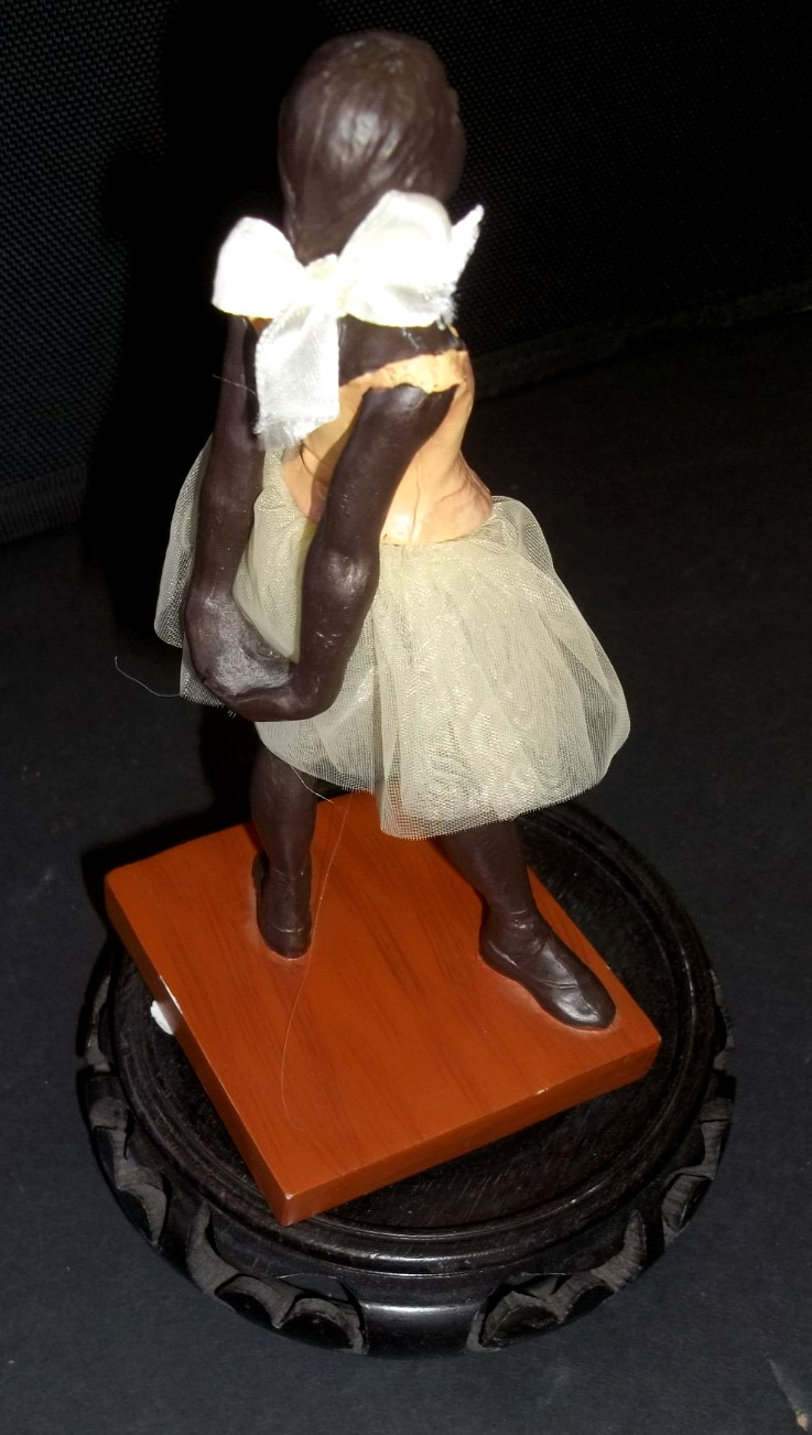 Degas Mouseion Ballet Figure in resin cast and natural fabric 8″ tall