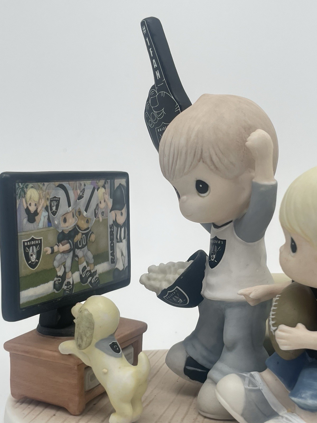 Raiders Precious Moments Porcelain Multicolor Football Sports Figurine