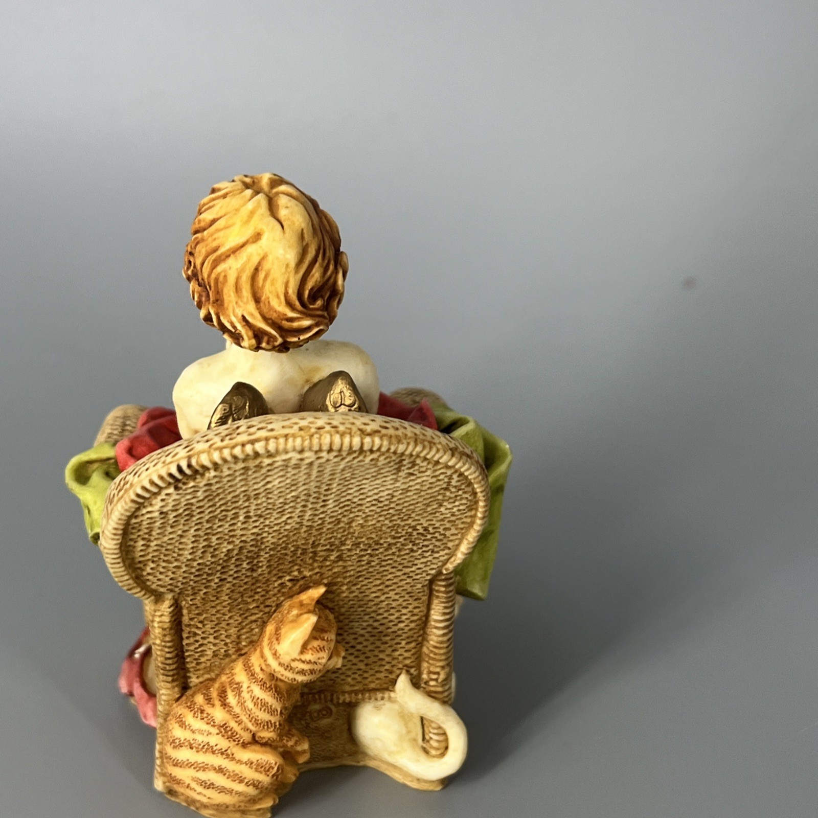 HARMONY KINGDOM Angelique Joyeaux Angel Box Figurine Retired 0743 SIGNED