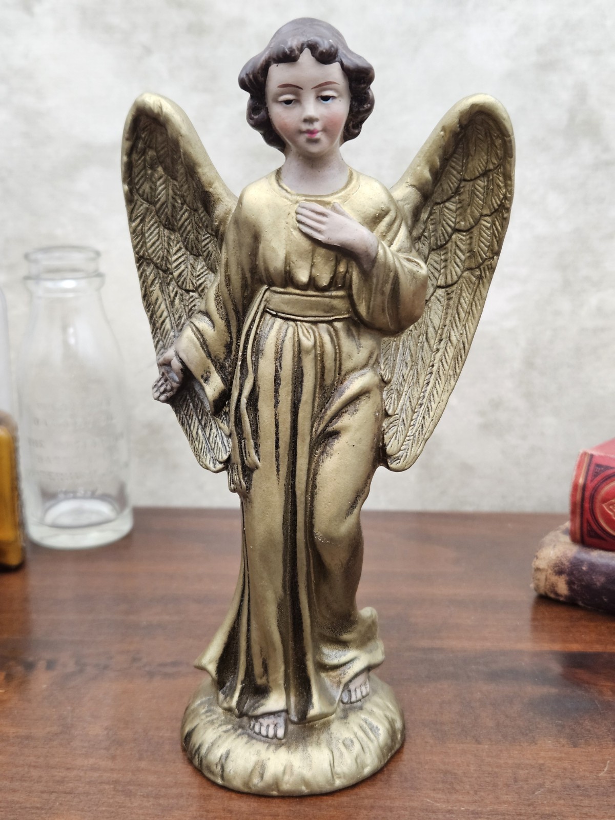 Vintage Angel Figurine 6.5″ Religious Decoration