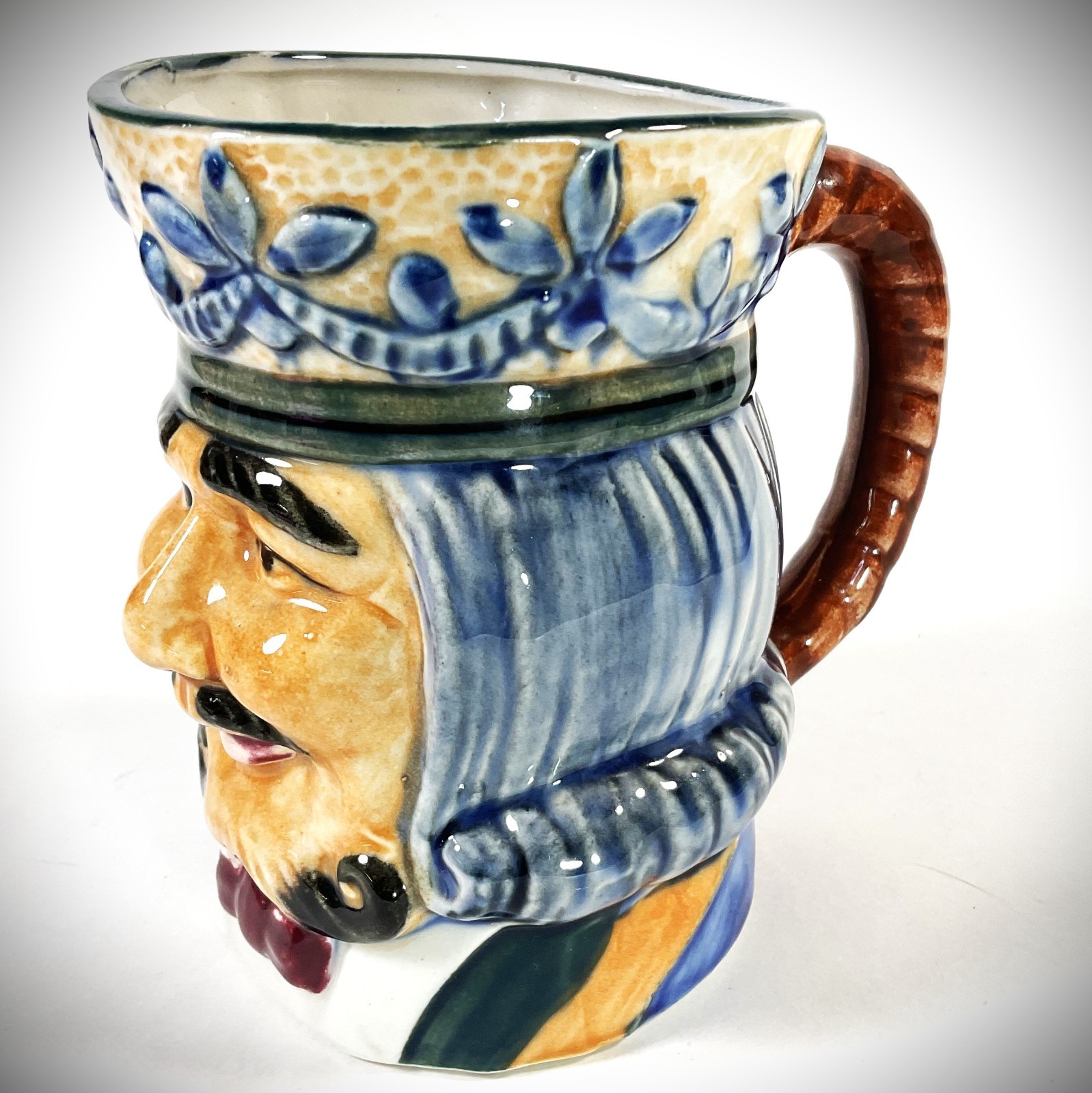 VTG Toby Mug “King of Clubs” Hand-Painted Occupied Japan 4.9″ Tall #2 READ