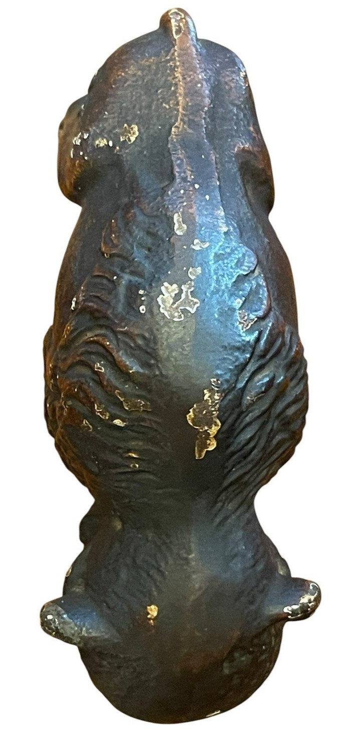 BUFFALO TANK BT CAST IRON BISON BUFFALO FIGURINE PAPERWEIGHT BETHLEHEM STEEL 5″