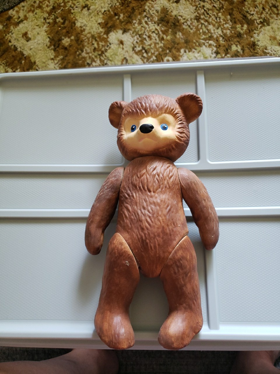 Vintage Ceramic TEDDY BEAR Jointed