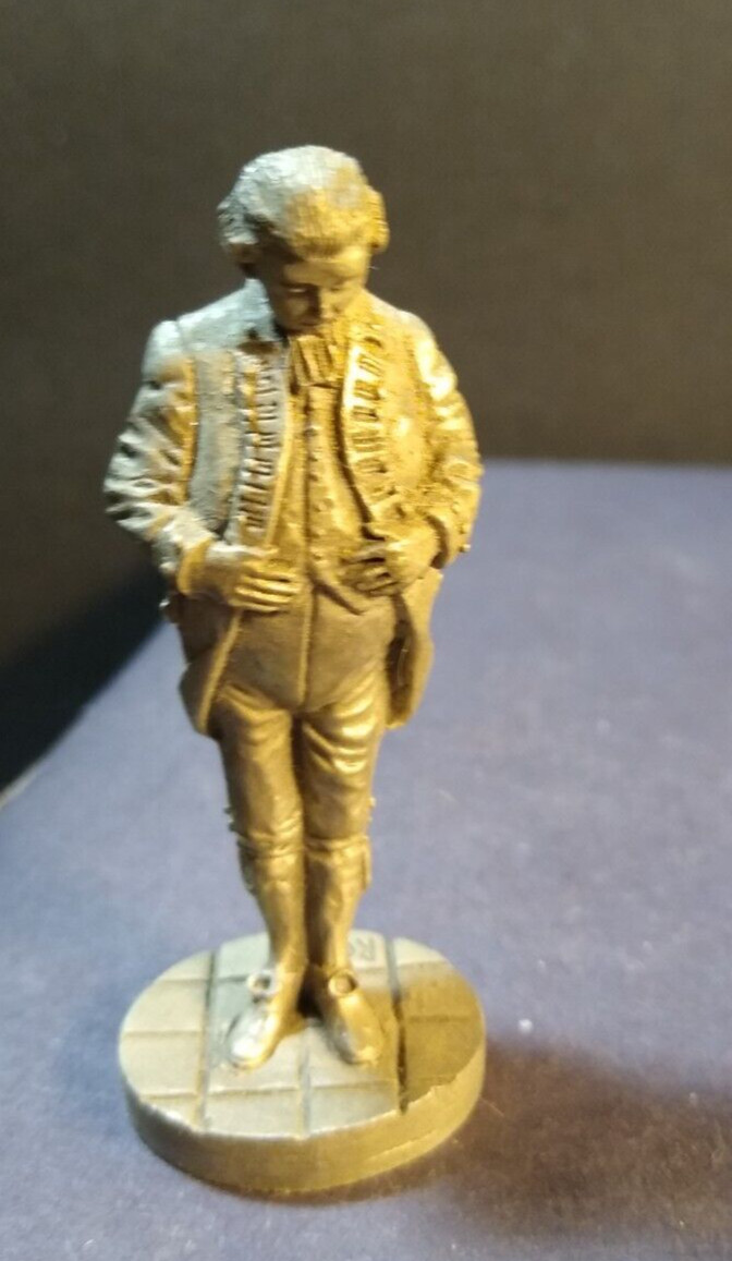 Saturday Evening Post pewter figurine 1728-1737 POOR RICHARD