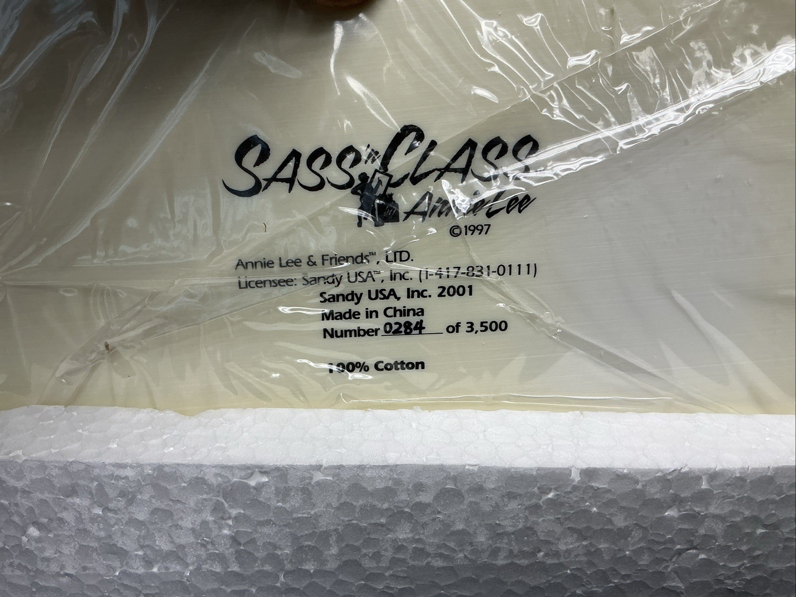 Sass n Class Annie Lee 100% Cotton Limited Edition #6039 NEW 0284 of 3500