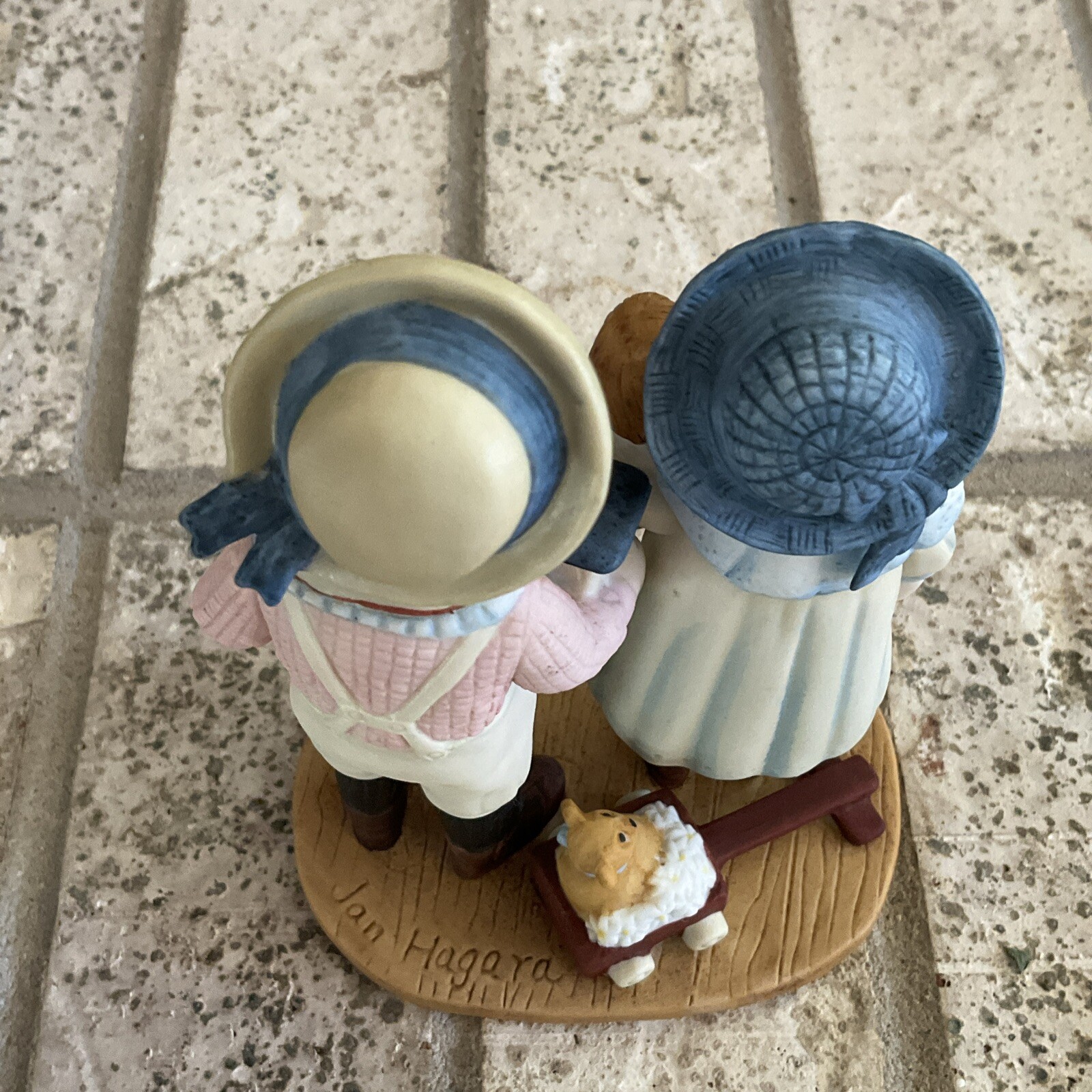 Vintage Jan Hagara 5.5 In Figurine “SHARICE AND PARRY” 1982 Limited Edition