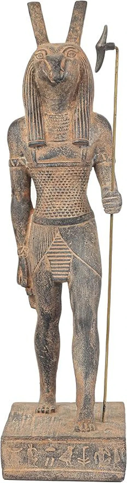 Rare Antique Egyptian Seth Statue Replica Museum Style Chaos Deity Home Décor