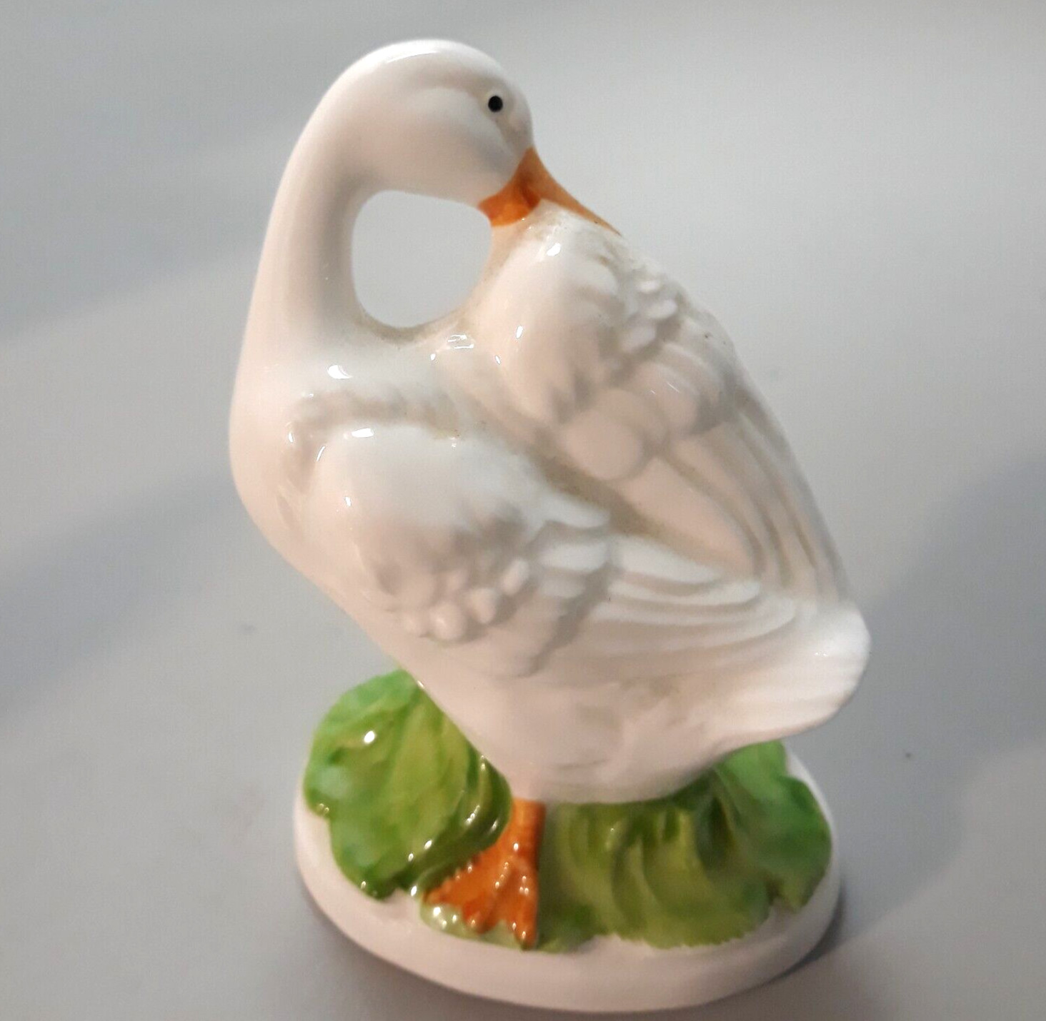 VTG 1983 RGD Goose Duck Porcelain Figurine 3.25 inches Tall Taiwan Bird Lot of 2