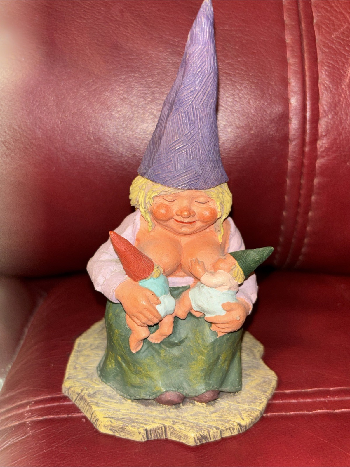 Rien Poortvliet “Catherine with babies” Gnomes figurine By Egbert Twin Gift