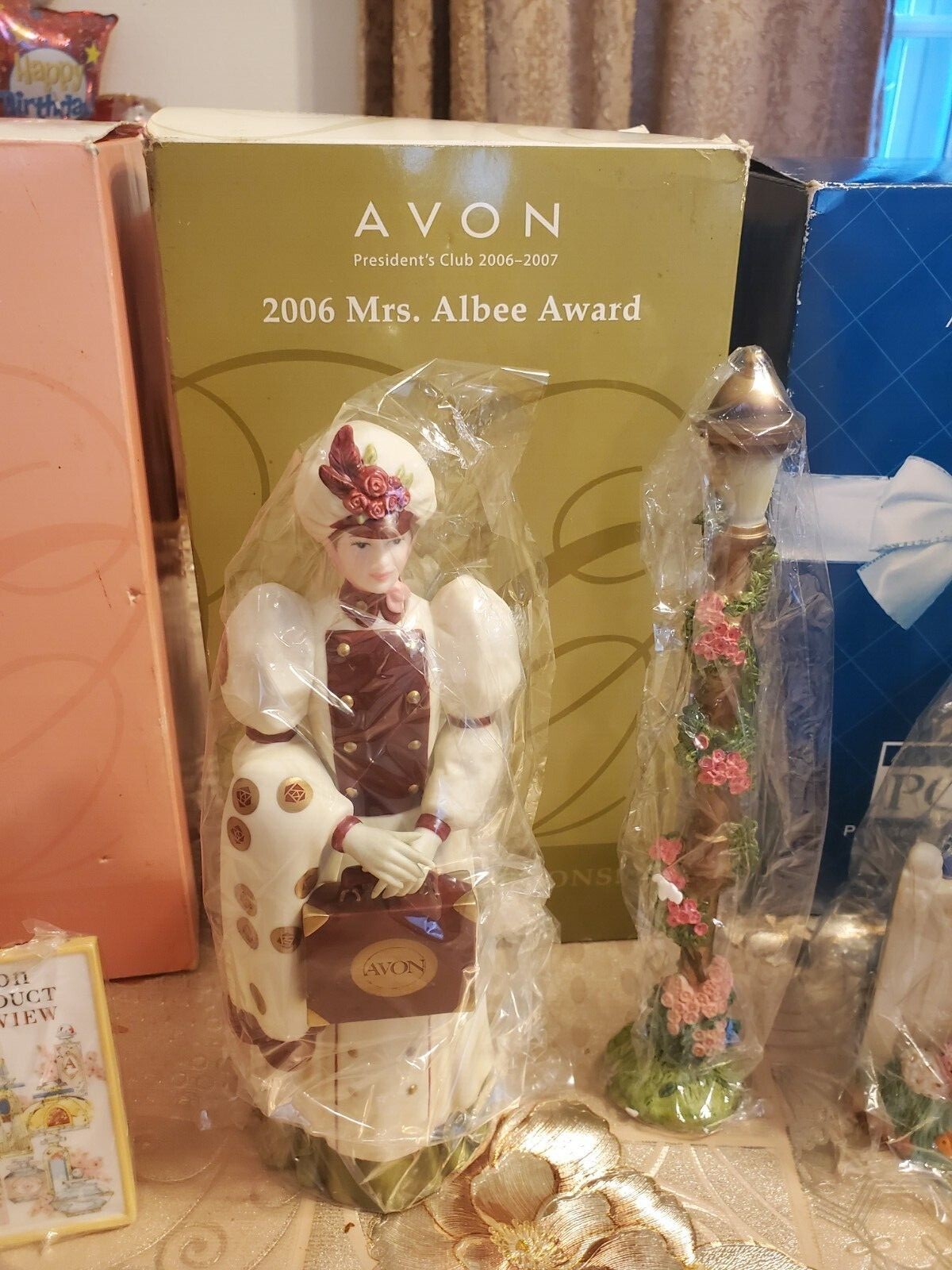 Mrs. Albee Avon figurines full size, perfect condition 2004, 2006, 2009, 2010