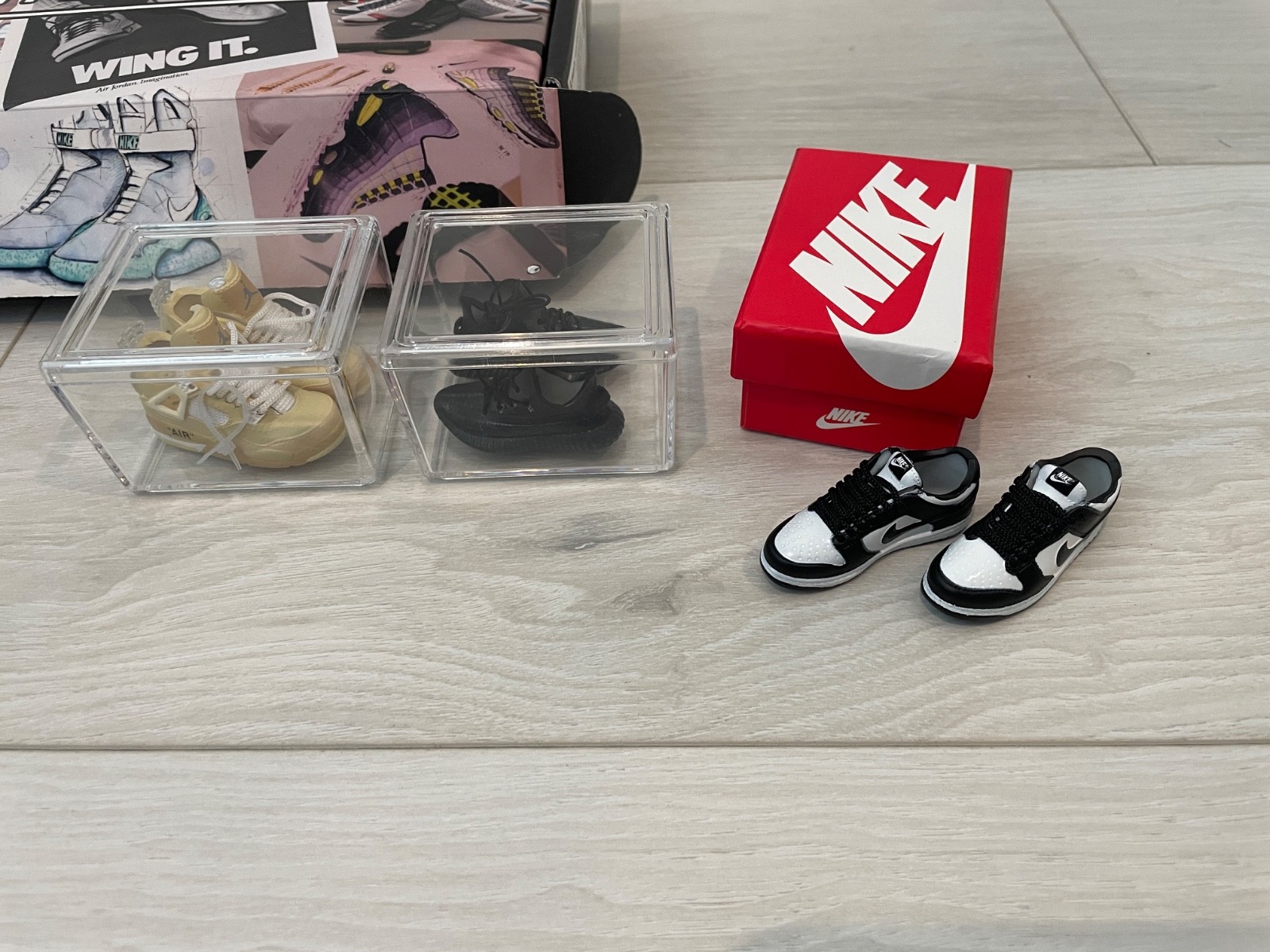 Hypebrickz Nike, Yeezy, Off-White 3D Toy Mini Sneaker Collection, Lot of 9