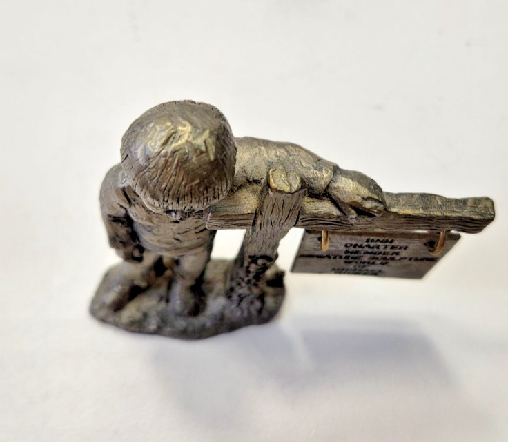 1981 VTG MICHAEL RICKER PEWTER “MICHAEL” COLLECTORS SOCIETY NO.1651 WITH PAPERS